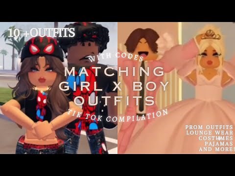 Roblox outfit codes | Matching boy and girl outfits | Berry ave Bloxburg Brookhaven + | ‪@milked_‬