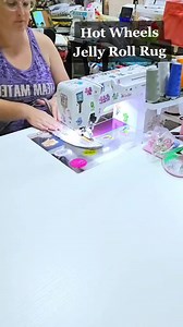 3.1K views · 28 reactions | Sewing a Hot Wheels Jelly Roll Rug Fabric: Riley Blake Designs Pattern: RJ Designs #sewing | Uniquely Mateo | Facebook