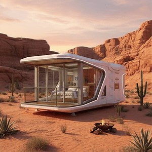 [Hot Item] 2025 New Apple Space Capsule House Homes House Travel Resort Homestay Modern Modular House Capsule