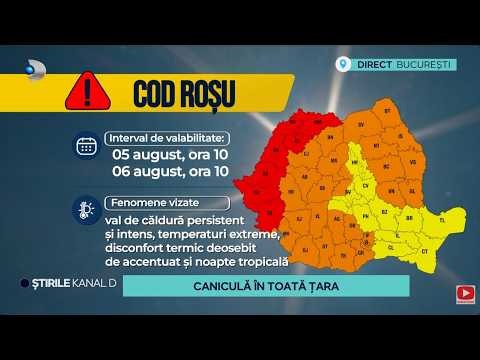 Stirile Kanal D - Cod rosu de canicula in 7 judete! | Editie de pranz