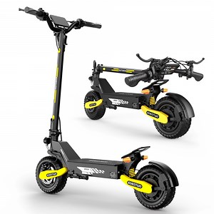 EOEOTWO GT06 Electric Scooter for Adults, 1200W Motor up to 30 MPH & 40 Miles Range, 11" Off-Road Tires, Foldable Commuter E-Scooter with Full Suspension