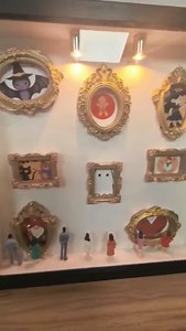 DIY Mini Museum Silhouette Box, Shadow Box Frame Kit with Miniature Figurines, Custom Photo Display Frame Set, Celebrate Your Unique Memories, for Anniversary, Wedding, Birthday, Home Decor (Wooden)