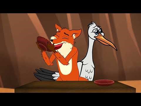 Le Renard et la Cigogne + 9 fables | Dessin Animé en français avec ‪@lesptitszamis‬