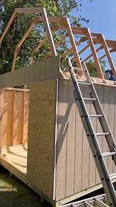12x14 Barn Build 🪾#barn #shed #diy #building #howto #realestate #landscape #shortvideo