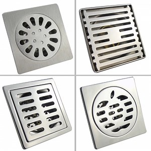 [Hot Item] OEM Stainless Steel Bathroom Water Floor Drain with Filter 100X100 for Shower Room Kitchen Sewage