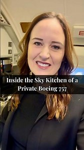 Inside a Private Boeing 757 Galley #privatejet #boeing757 #luxury