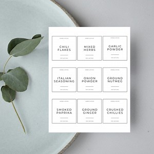 Herbs & Spices Labels: Minimalist Pantry Organization (digital Download) - Etsy Canada
