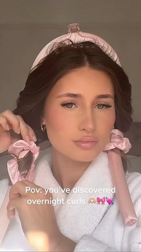 CHARLOTTE BARKER | This is your sign to try overnight curls 🎀💗✨💓💓 #hair #curls #overnightcurls #curlyhair | Instagram