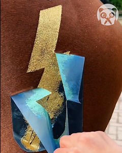 10K views · 33 reactions | Giving this horse an epic lightning bold tattoo Partner: derpyequestrian IG: https://www.instagram.com/derpyequestrian/ TT: https://www.tiktok.com/@derpyequestrian | Crafty School | Facebook