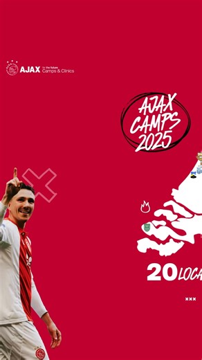 𝗜𝗧'𝗦 🔙! 𝗔𝗷𝗮𝘅 𝗖𝗮𝗺𝗽𝘀 𝗼𝗽 𝗱𝗲 𝗧𝗼𝗲𝗸𝗼𝗺𝘀𝘁 😍 De 𝗔𝗷𝗮𝘅 𝗖𝗮𝗺𝗽𝘀 én de 𝗔𝗷𝗮𝘅 𝗞𝗲𝗲𝗽𝗲𝗿 𝗖𝗮𝗺𝗽𝘀 keren deze zomer terug in het hart van de club: op sportcomplex de Toekomst. Hier traint het eerste elftal van Ajax en spelen de jeugdteams, Jong Ajax en de Ajax Vrouwen hun thuiswedstrijden. Dichterbij je helden kom je niet! ❌❌❌ 𝗪𝗮𝗻𝗻𝗲𝗲𝗿? 📅 14–18 juli 📅 21–25 juli 📅 28 juli–1 augustus De inschrijvingen zijn vandaag geopend en beloven hard te gaan. Dus ga snel naar