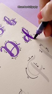 257K views · 174 reactions | Alphabet Lettering Practice | Beginner Friendly #NhuanDaoCalligraphy | Nhuan Dao Calligraphy | Facebook