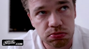 Family Strokes -Science Guy Makes His Fit Stepsis And Stepmom Bend Over The Kitchen Counter And Fuck