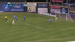 What a strike by Corben Bone! The #FCCincy midfielder has put the 🔶&🔷 up for good in the closing minutes of tonight's match. #JoinTheMarch | #PENvCIN | FC Cincinnati