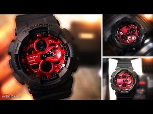 Casio G-Shock "Adrenaline Red" | Black & Red Collection GA140AR-1A