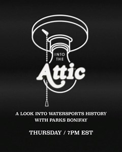 “Into The Attic” With @parxxx live tonight at 7pm EST. Come along with Parks as he talks Watersports History, plays some of his original music, and take a look into the Attic of PB’s life. #ronixpublicbroadcasting #rpb #ronixwake #oneloveinwake | Ronix Wake
