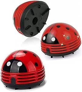 Ladybug Vacuum Cleaner - Mini Vacuum Cleaner Portable Corner Desk Vacuum Cleaner Mini Cute Vacuum Cleaner Dust Sweeper 2Pcs