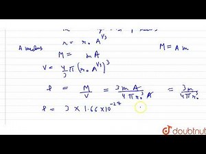 The unit of length convenient on nuclear scale is a fermi, `1f = 10^9-15)`m. Nuclear sizes obey ...