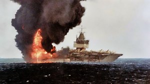 Aircraft Carrier USS Enterprise: Lit on Fire Thanks to Its Own 'Rocket'