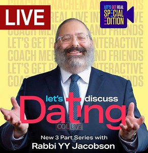 Live: Rabbi YY Jacobson on Shidduch Dating