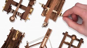 Medieval Kits: Build a Tiny War Machine (Full video, click the link below.) https://www.kickstarter.com/projects/trebuchet/medieval-kits-build-a-tiny-war-machine?ref=discovery_newest The extraordinary device that throws paper wads at your co-worker. Desktop Trebuchets, Catapults, and Ballistas. | Creative New Idea Gizmos