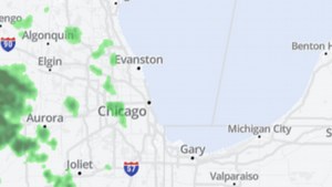 Live Doppler Radar: Track scattered showers across the Chicago area