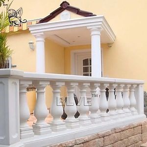 [Hot Item] Factory Outdoor Garden Villa Decoration Stone Stair Railing Balcony Balusters Marble Handrail House Railing