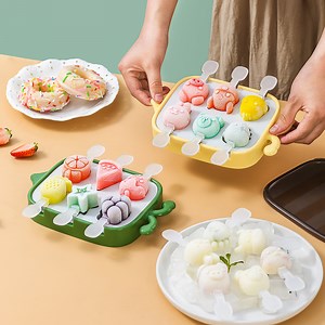 [Hot Item] Ice-Cream Mold Home-Made Popsicle Popsicle Ice Cream Sorbet Frozen Ice Cube Children's Silicone Food-Grade Abrasive Homemade