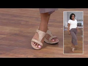 Vionic Adjustable Embossed Platform Slide Sandals - Ellie on QVC