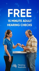 Did you know that we offer Free 15-minute hearing checks for adults! With 180 permanent locations and 100s of visiting sites across Australia, our easy access to services can ensure you get the right hearing care that’s convenient to you. Visit our website to find out more about our services and find an event near you. https://www.hearing.com.au/findhearingevent Conditions apply under the Australian Government Hearing Services Program. Other services may attract fees. | Hearing Australia