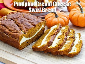 7.5K views · 24 reactions | Pumpkin Cream Cheese Swirl Bread – a...