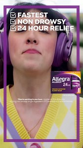 Get non-drowsy, 24-hour allergy relief—with Allegra! | Allegra