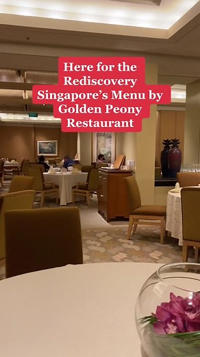 Rediscovery SG Menu at Golden Peony Singapore
