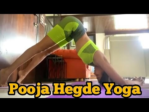 Actress Pooja Hegde Yoga At Home | Pooja Hegde Workout Video | TFPC
