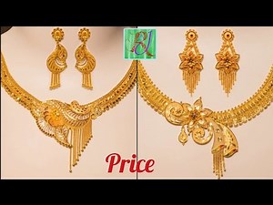 latest light weight bridal gold necklace designs