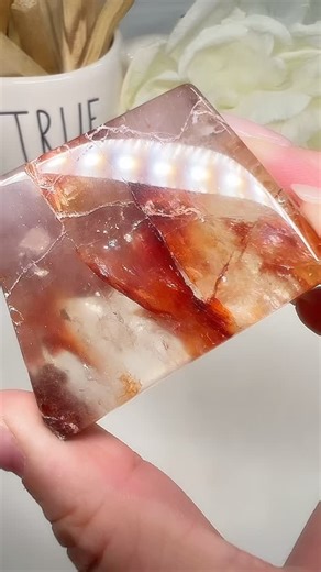 Fire Quartz Freeforms: Ignite Your Energy in Every Sparkle❤️Join our Live on Friday Aug 29th at 7pm EST. Fire Quartz, also known as Hematoid Quartz, is a striking crystal that combines the clarity-enhancing power of clear quartz with the grounding energy of hematite. Its fiery red, orange, and rust-colored inclusions create a flame-like effect, symbolizing passion and transformation. This stone is prized for its ability to boost confidence, sharpen focus, and promote emotional healing by transmu