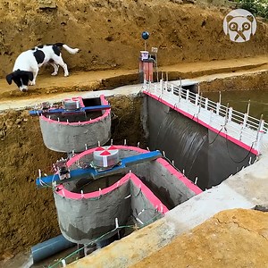 418K views · 2.3K reactions | Building a mini hydroelectric dam with 2 turbines Thanks for watching! Please be aware that this video is for entertainment purposes only and techniques shown should not be attempted at home! | Crafty School | Facebook