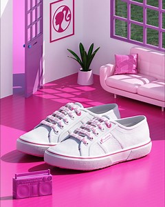 Dedicated to all the Barbie girls always looking for an ironic touch to round off any daily look, this cotton canvas upper 2750 is characterized by some exquisite details such as the Barbie logo-printed laces. Enter in our pink world! @barbie #BarbiexSuperga #Barbie #Superga #SupergaLovers | Superga | Facebook