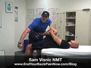 The Psoas: How To Stretch and Assess The "Leg / Back" Muscle With The Thomas Test ( Chek back pain hip neck )