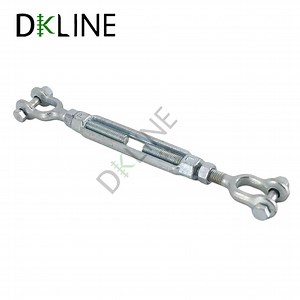 [Hot Item] Forged Turnbuckle Galvanized Uu Type Rigging Screws Steel Jaw Jaw Turnbuckle Tensor with Locking Nuts