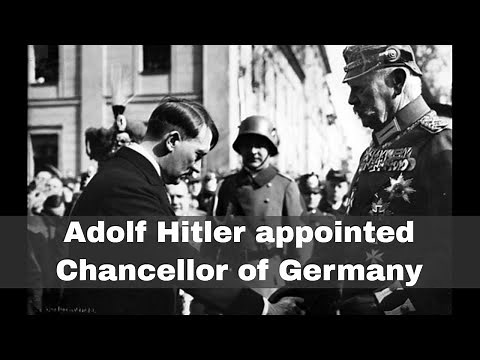 30th January 1933: Adolf Hitler appointed Chancellor of Germany