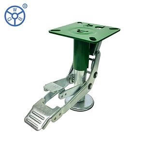 [Hot Item] Sıcak Satış Dayanıklı Japon Tipi 4" 5" 6" 8" Yükseltme Çelik Tekerlek Zemin Kilidi Tekerlek Kilitleme Pedal Ayak El Tekerleği