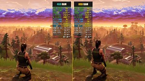 Сравнение - Fortnite 4GB RAM vs. 8GB RAM