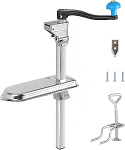 Commercial Can Opener, 18" Old Reliable Manual Can Opener with Plated Steel Base For Cans, Heavy Duty Industrial Can Opener,Screw Down Base, Ergonomic Handle (Manual Can Opener)