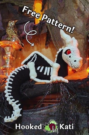 Free On The Blog! Skeleton Dragon!
