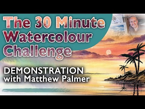 The 30 Minute Watercolour Challenge - A Caribbean Sunset