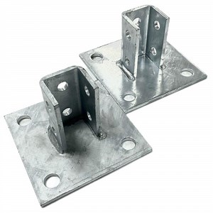 [Hot Item] Unistrut Hot DIP Galvanized Gusset Plate Post Base for Single Strut Channel