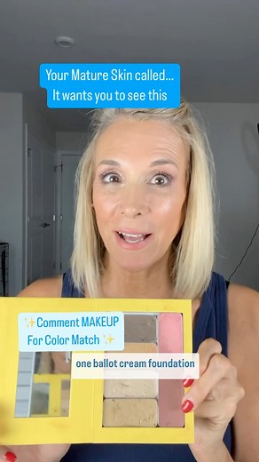 The makeup that Mature Skin loves! Cream Foundation looks so much...