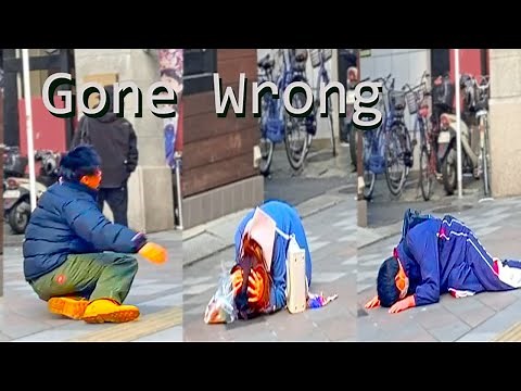 Bushman Prank with Giant Teddy Devilbear : The scariest traditional event in Japan (Gone Wrong)