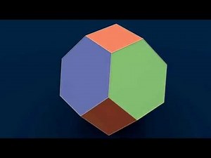 Make 3D Solid Shapes - Truncated Octahedron / Усеченный октаэдр
