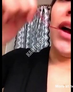 Nasty Bitch Eats Bloody Tampon